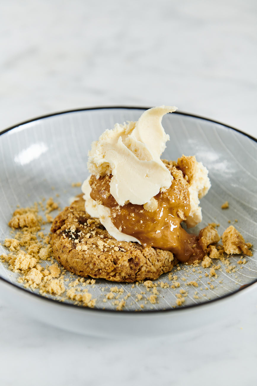 Cookie Peanut Butter Ice Cream Creation