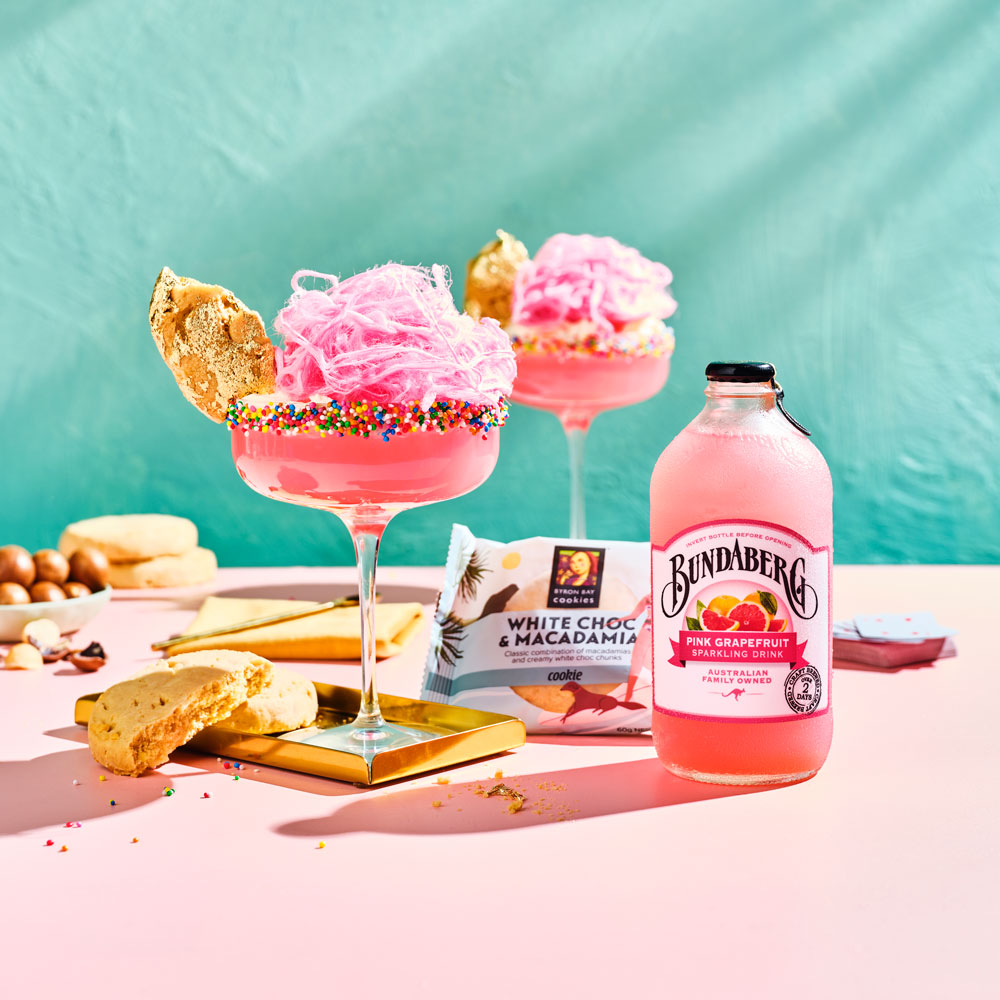 Fairy Floss Delight with White Choc Macadamia Cookie