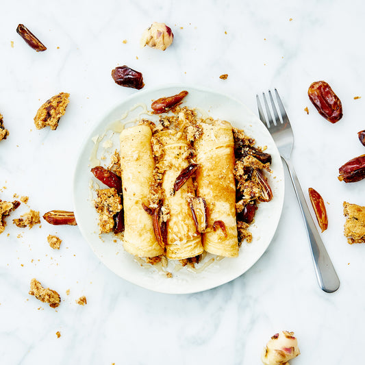 Sticky Date and Ginger Cookie Pancakes