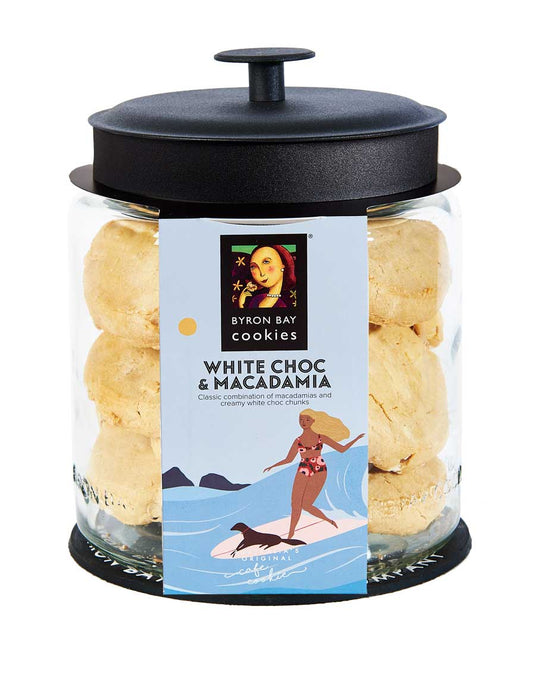 White Choc Macadamia Cookie Jar