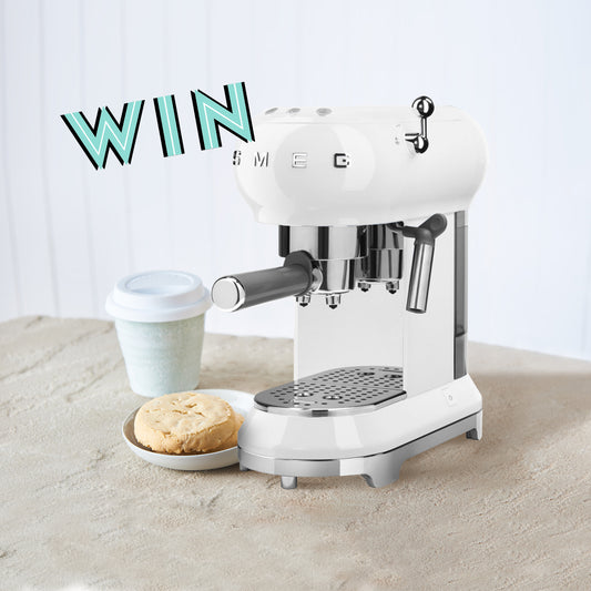 Shop online for your chance to WIN a smeg coffee machine!