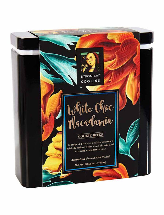 White Choc Macadamia Gift Tin 200g