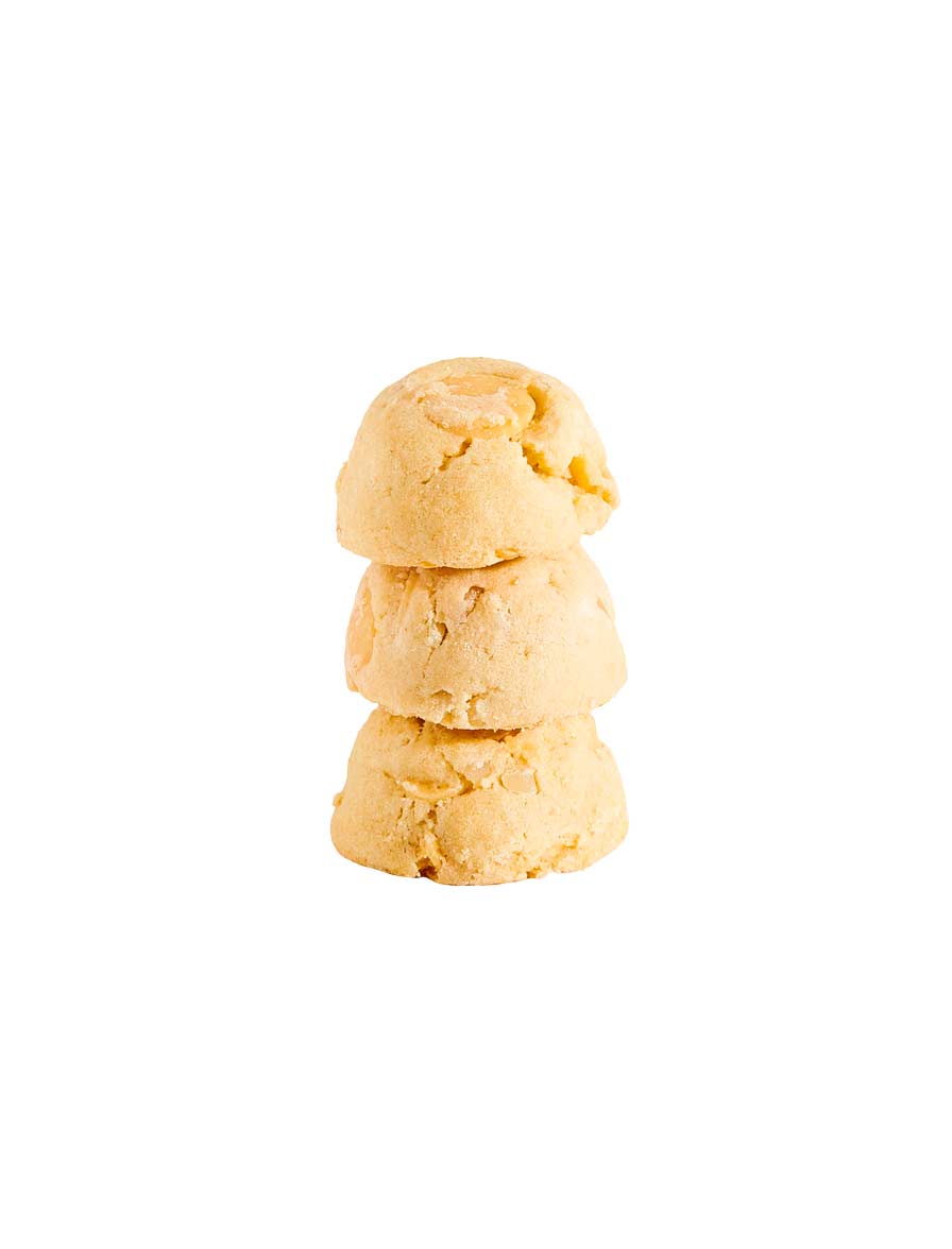 White Choc Macadamia Cookie Bites 1kg