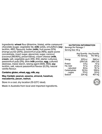 Tropical Mango and Passionfruit Cookie 55g