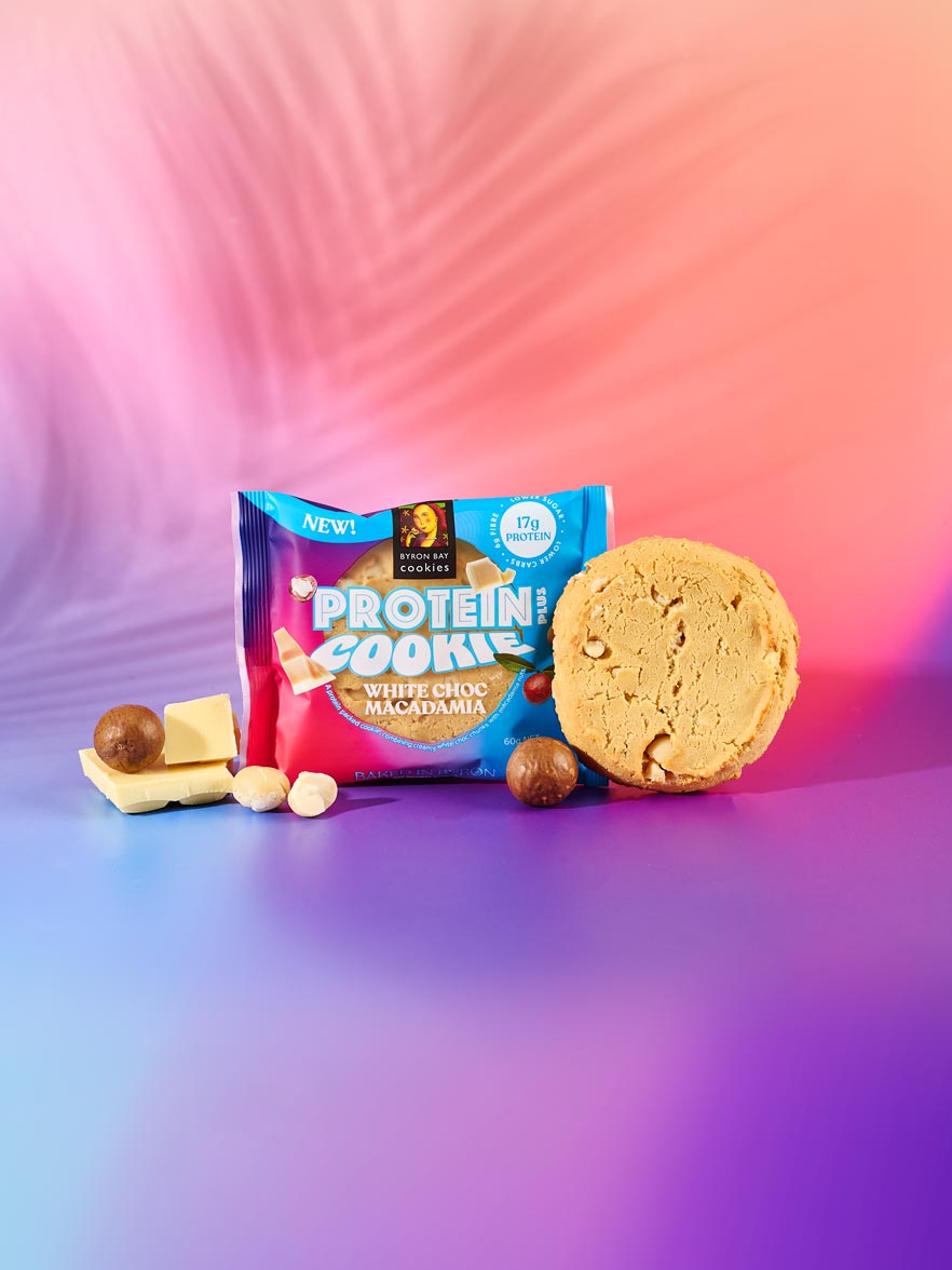 White Choc Macadamia Protein Plus Cookie 60g