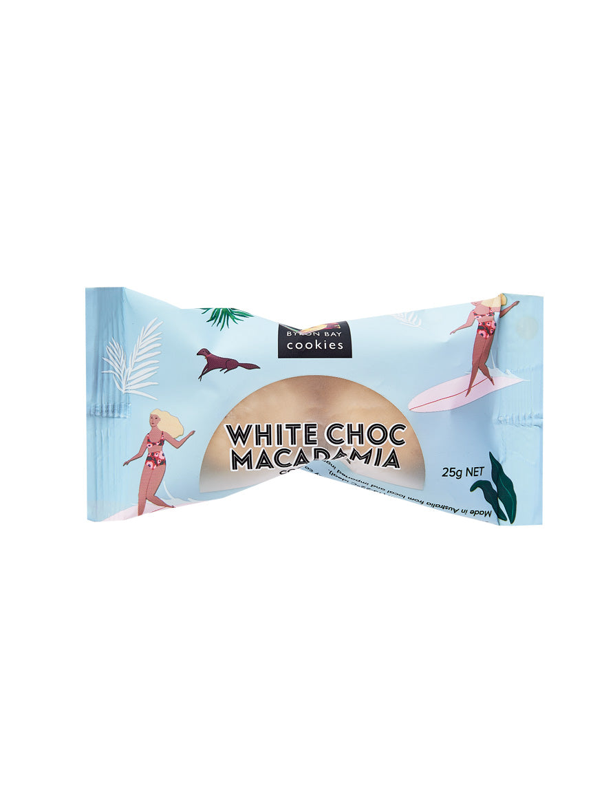 White Choc Macadamia Cookie Bites 25g