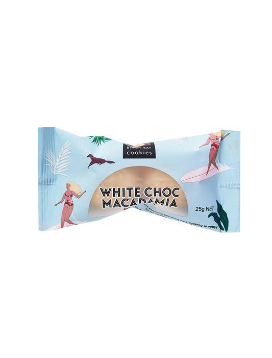 White Choc Macadamia Cookie Bites 25g