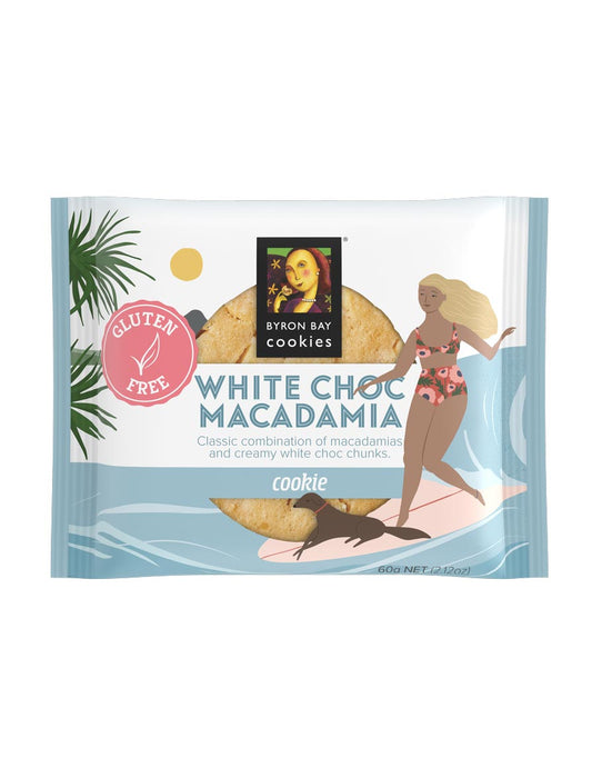Gluten Free White Choc Macadamia Cookie 60g