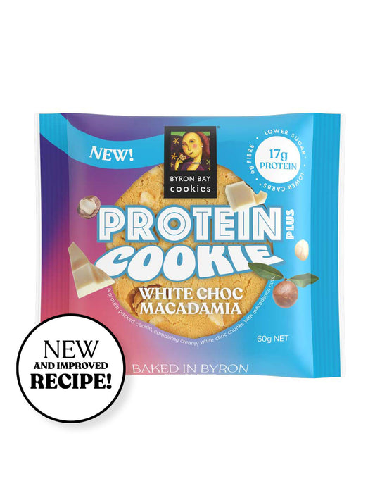 White Choc Macadamia Protein Plus Cookie 60g