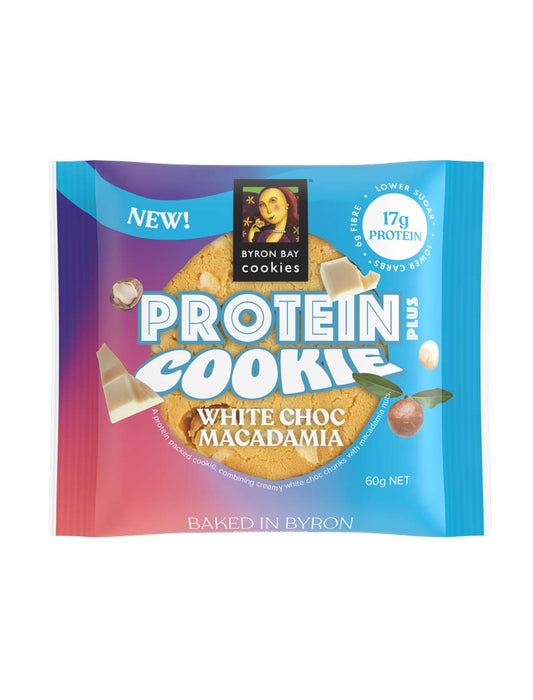 White Choc Macadamia Protein Plus Cookie 60g