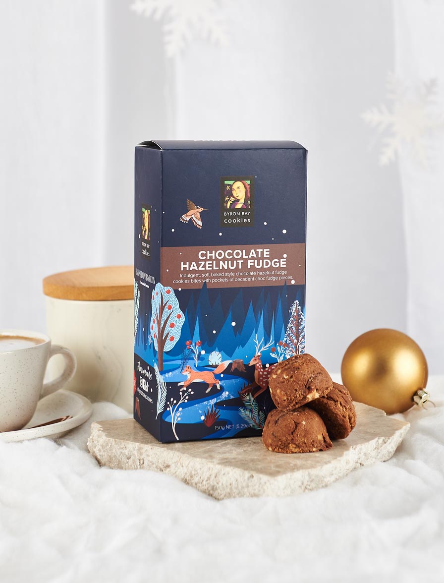 Winter Wonderland Choc Hazelnut Fudge Gift Box 150g