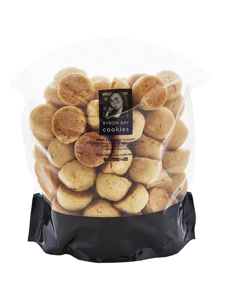 Byron Bay Cookies White Choc Macadamia Cookie Bites Bag