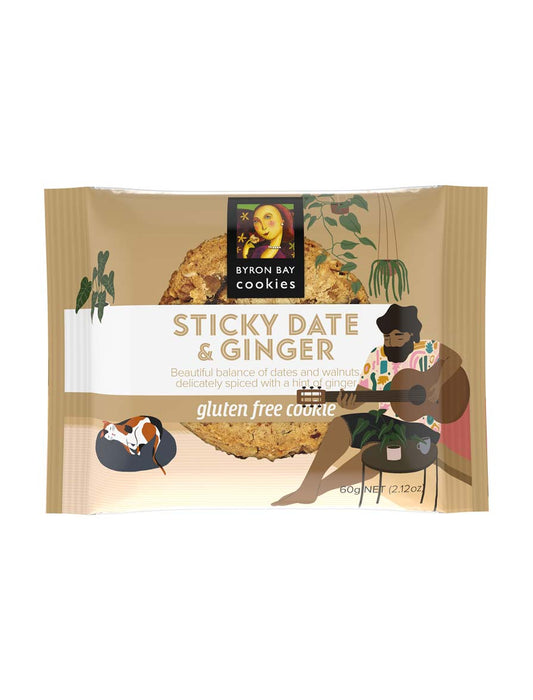 Gluten Free Sticky Date & Ginger Cookie 60g