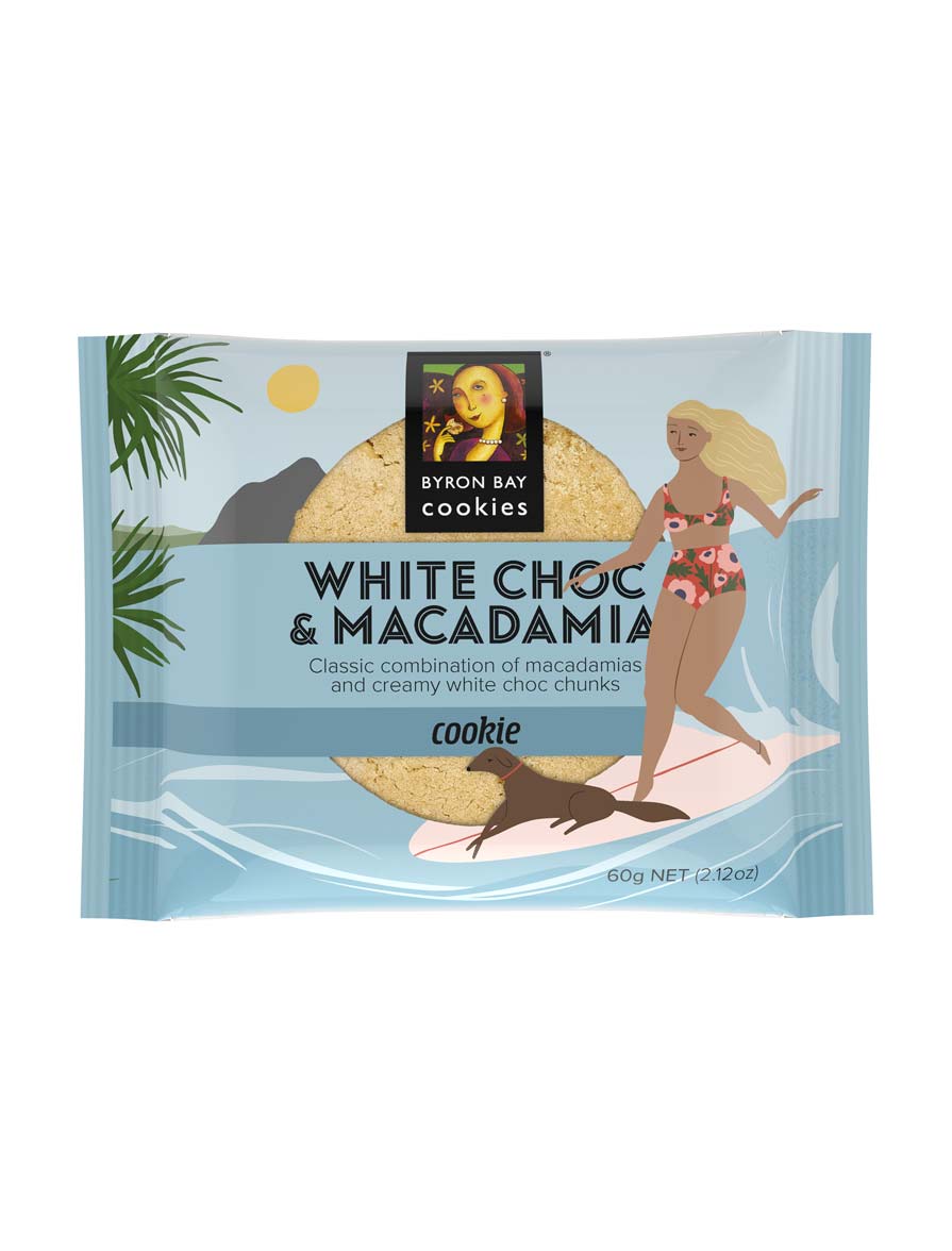 White Choc Macadamia Cookie 60g